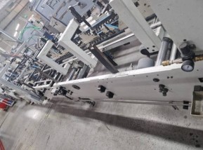 Folding-gluing machine